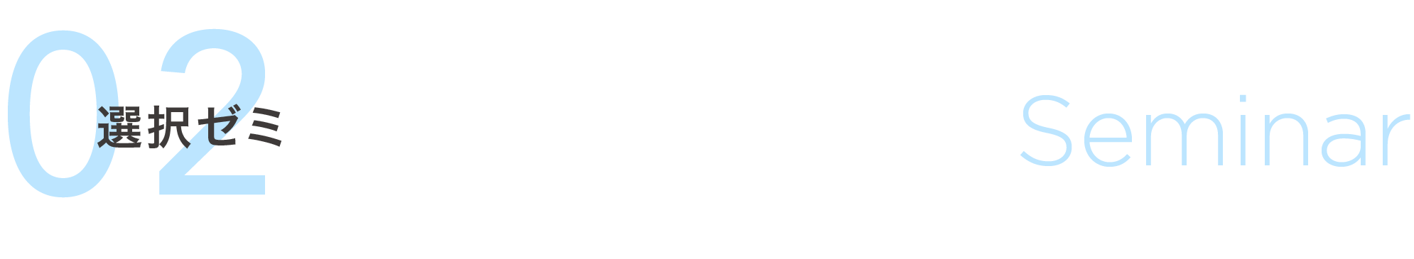 選択ゼミ Seminar